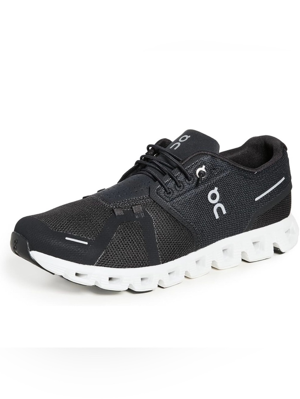 On Women’s Cloud 5 Running Shoe Black and White Sneaker Size 8